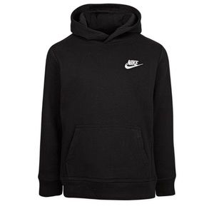 Nike XL Boys Club Fleece Pullover Hoodie - Black
